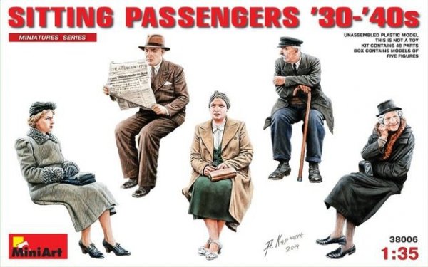 MiniArt 38006 SITTING PASSENGERS '30-'40s 1/35