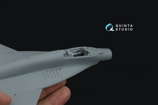 Quinta Studio QD72118 MiG-29A (NATO) 3D-Printed coloured Interior on decal paper (Trumpeter/IBG Models) 1/72