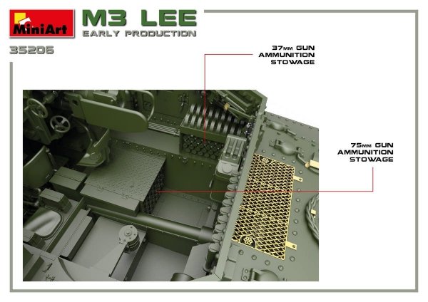 Miniart 35206 M3 Lee early prod. w/interior 1/35
