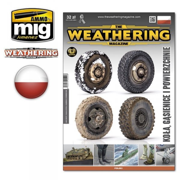 AMMO of Mig Jimenez 4524PL TWM Issue 25 WHEELS, TRACKS &amp; SURFACES Polska wersja językowa