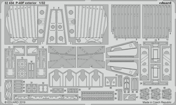 Eduard BIG3398 P-40F 1/32 TRUMPETER