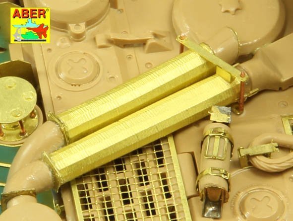 Aber 35A127 Feifel air cleaners tubes for early Tiger I, Ausf.E (Sd.Kfz.181) (1:35)