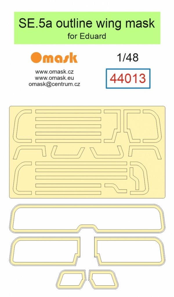 Omask 44013 SE.5a otline wing masks (for Eduard) 1/48