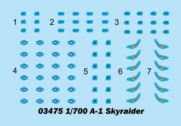 Trumpeter 03475 A-1 Skyraider 1/700