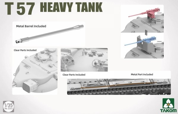 Takom 2203 T57 Heavy Tank 1/35