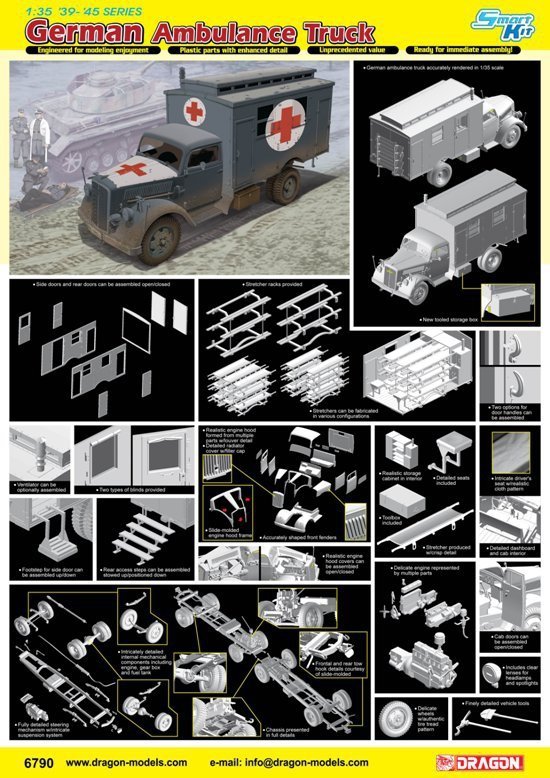 Dragon 6790 WWII German Ambulance Truck (1:35)
