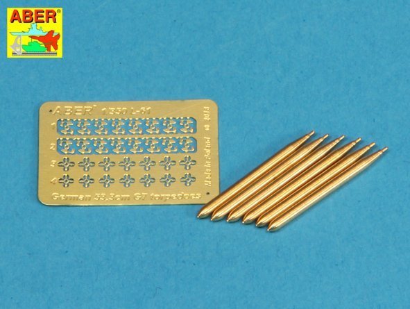 Aber 350L-61 Set of 6 German torpedoes 53,3cm G7 (1:350)