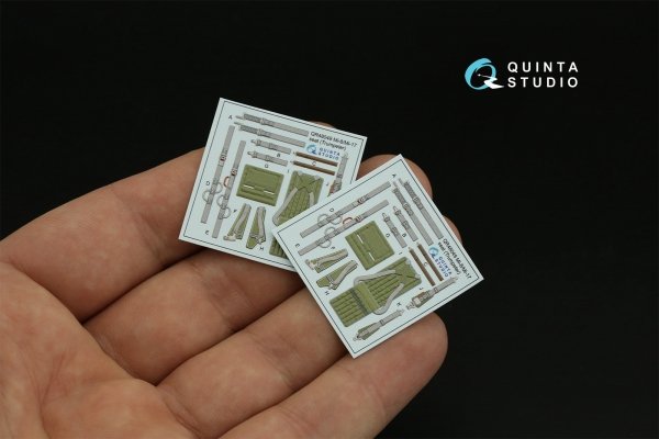 Quinta Studio QD48382 Mi-8MT 3D-Printed &amp; coloured Interior on decal paper (Trumpeter) 1/48