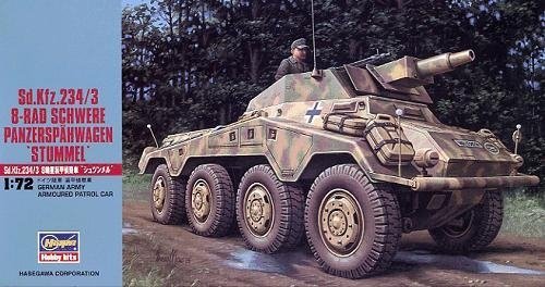Hasegawa MT54 German Sdkfz 234/3 Schwere Panzerspahwagen Stummel (1:72)