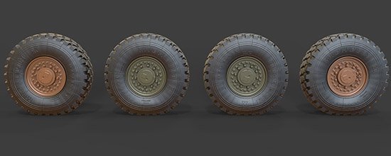 Eureka XXL ER-3554 – Sagged Wheel Set for KTO Rosomak (1:35)