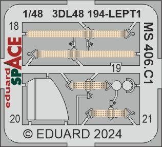 Eduard 3DL48194 MS 406. C1 SPACE DORA WINGS 1/48
