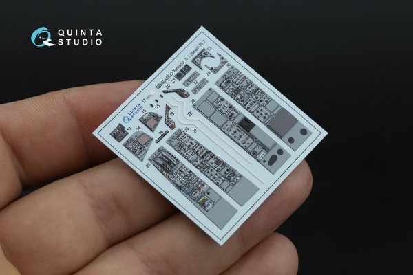 Quinta Studio QDS+48520 Tornado Gr.1 3D-Printed coloured Interior on decal paper (Italeri) (small version) (with 3D-printed resin parts) 1/48
