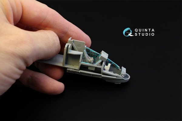 Quinta Studio QD72018 Mi-24P 3D-Printed &amp; coloured Interior on decal paper (for Zvezda kit) 1/72