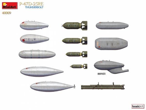 MiniArt 48009 P-47D-25RE THUNDERBOLT. BASIC KIT 1/48