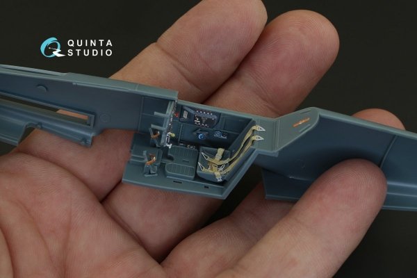 Quinta Studio QD48004 Yak-1B (late production) 3D-Printed &amp; coloured Interior on decal pape (for all kits) 1/48
