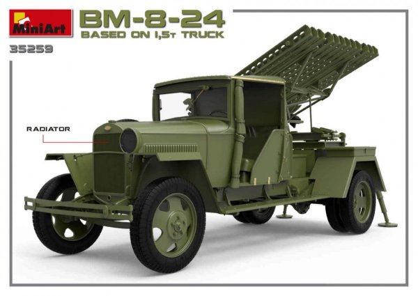 MiniArt 35259 Soviet Rocket Launcher BM-8-24 1/35