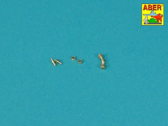 Aber 16L-33 Set of Barrel Tips for Two German Machine Guns / Zestaw końcówek luf do dwóch niemieckich karabinów maszynowych MG42 1/16