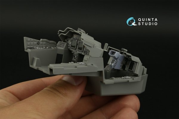 Quinta Studio QD+35106 AH-64D 3D-Printed &amp; coloured Interior on decal paper (Takom) (with 3D-printed resin parts) 1/35
