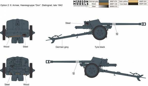 Gecko Models 16GM0012 German 7,5 cm Pak 40 Anti-Tank Gun Early Prod. 1/16