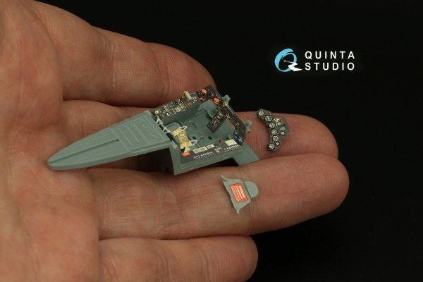 Quinta Studio QD48315 Fw 190A-5/6 3D-Printed &amp; coloured Interior on decal paper (Eduard) 1/48