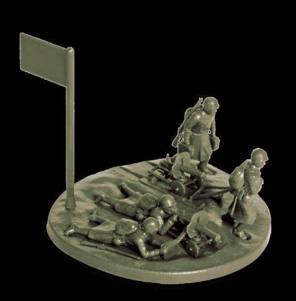  Zvezda 6220 Soviet machine-gun with crew (winter uniform) 1/72