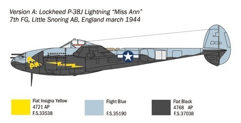 Italeri 1446 P-38J Lightning 1/72