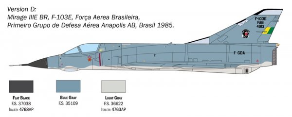 Italeri 2816 Mirage III E 1/48