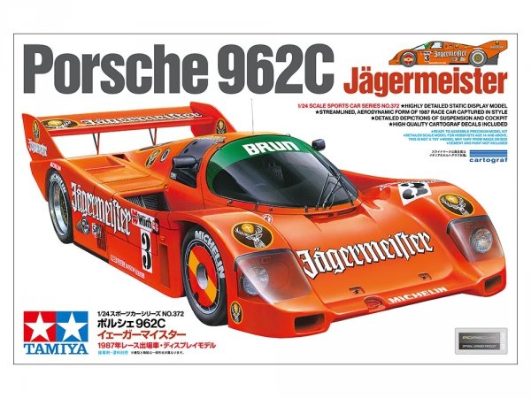 Tamiya 24372 PORSCHE 962C JÄGERMEISTER 1/24