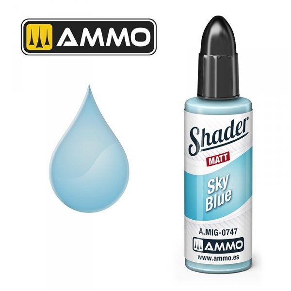 AMMO of Mig Jimenez A.MIG 0747 Sky Blue Shader Matt