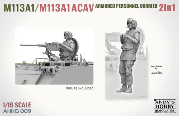 Andy's Hobby Headquarters AHHQ-009 M113A1 / M113A1 ACAV 2 in 1 Kit 1/16