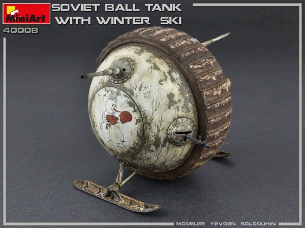 MiniArt 40008 SOVIET BALL TANK w/ WINTER SKI. INTERIOR KIT 1/35