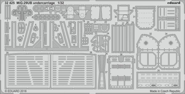 Eduard 32425 MiG-29UB undercarriage TRUMPETER 1/32