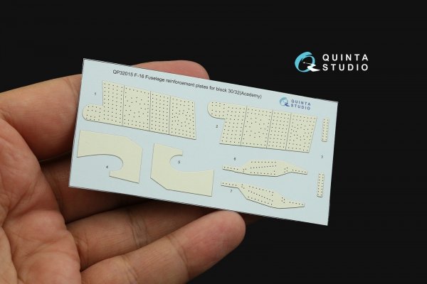 Quinta Studio QP32015 F-16 block 30/32 reinforcement plates (Academy) 1/32