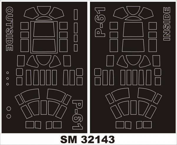 Montex SM32143 P-61 BLACK WIDOW HOBBY BOSS