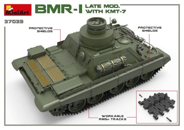 MiniArt 37039 BMR-1 Late Mod. with KMT-7 1/35