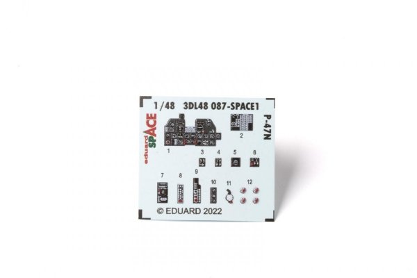Eduard 3DL48087 P-47N SPACE ACADEMY 1/48