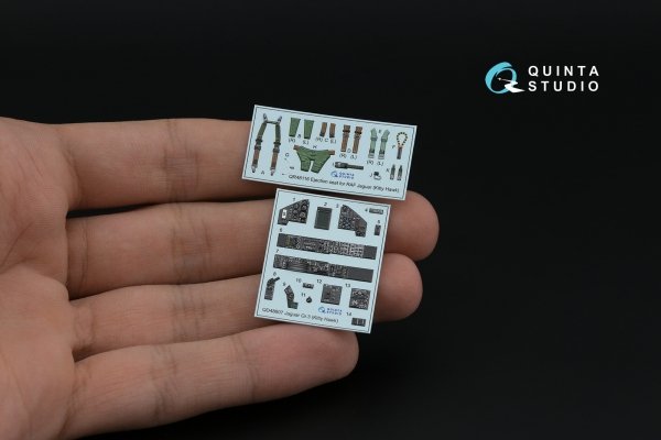 Quinta Studio QD48607 Jaguar Gr.3 3D-Printed &amp; coloured Interior on decal paper (Kitty Hawk) 1/48