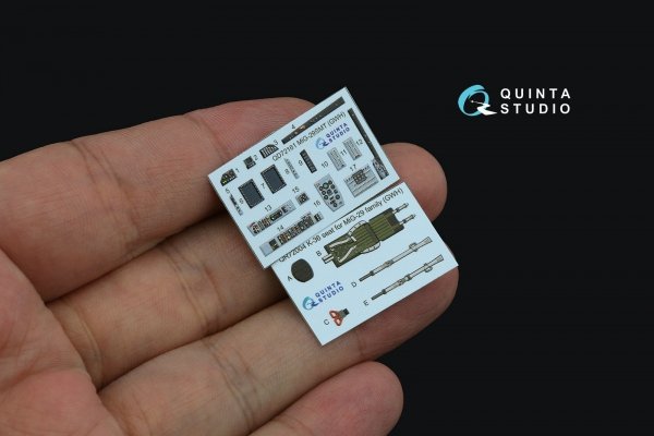 Quinta Studio QD72161 MiG-29SMT 3D-Printed &amp; coloured Interior on decal paper (GWH) 1/72