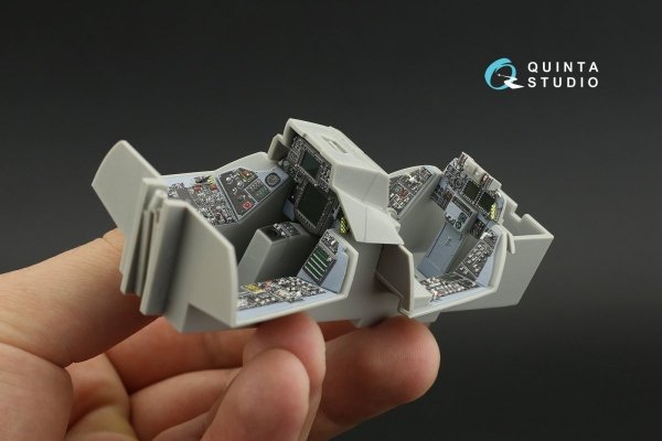Quinta Studio QDS-32033 F-14D 3D-Printed &amp; coloured Interior on decal paper ( Trumpeter ) (small version) 1/32