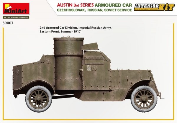 Miniart 39007 Armoured Car Austin 3rd series. 1/35
