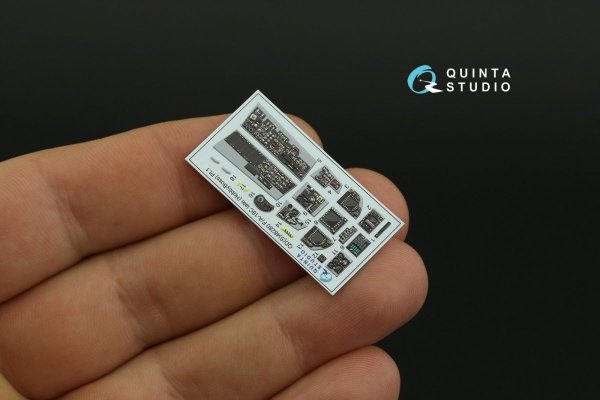 Quinta Studio QDS-48280 F/A-18C late 3D-Printed &amp; coloured Interior on decal paper (HobbyBoss)(Small version) 1/48