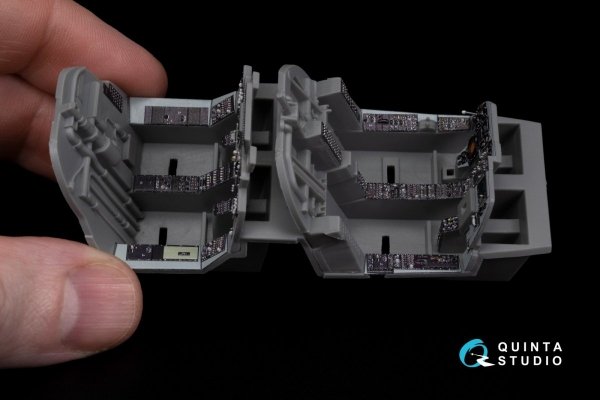 Quinta Studio QD48270 EA-6B Prowler (ICAP II) 3D-Printed &amp; coloured Interior on decal paper (Kinetic) 1/48