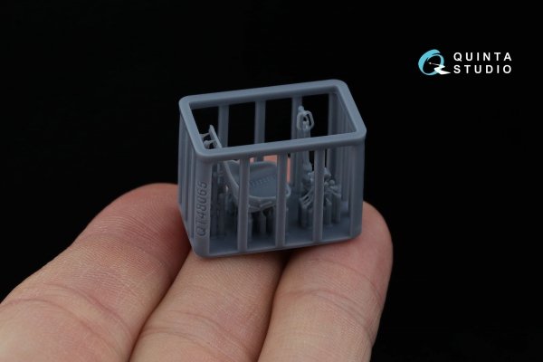 Quinta Studio QT48065 Cockpit Details for the LaGG-3 and La-5 family: Seat, Gunsight and Control Stick (all kits) 1/48