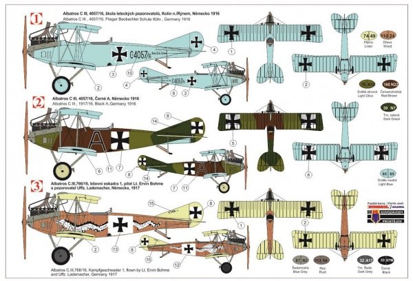 Kovozavody Prostejov KPM0149 Albatros C.III Germany 1/72