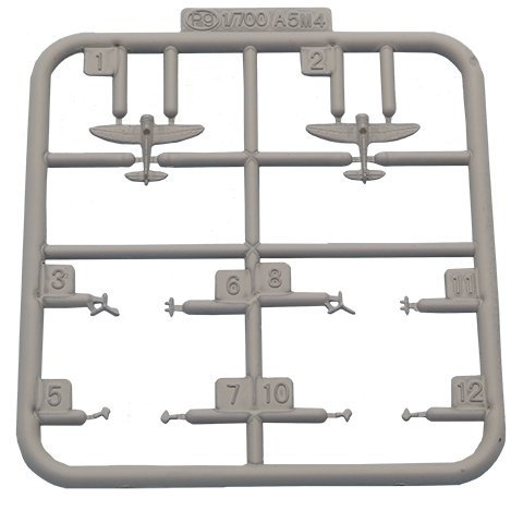 Fujimi 433417 TOKU-207 IJN Carrier-Based Aircraft Set 4 (Pre-War) 1/700