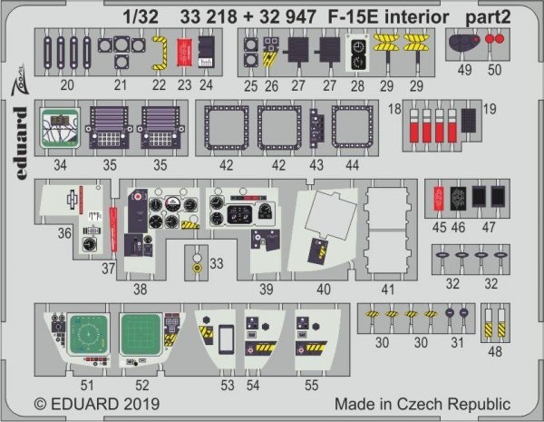 Eduard 33218 F-15E interior 1/32 TAMIYA