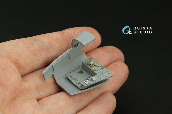 Quinta Studio QD48501 A-26C Invader 3D-Printed &amp; coloured Interior on decal paper (ICM) 1/48