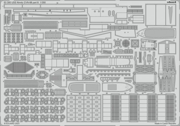 Eduard BIG5370 USS Nimitz CVN-68 PART II TRUMPETER 1/350