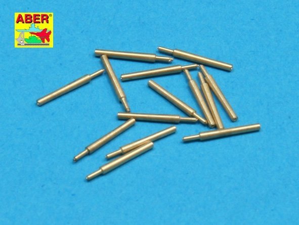 Aber 350L-36 Set of 14 pcs 152mm barrels for Kongo, Haruna, Hiei, Kirishima, Fuso, Yamashiro (1:350)