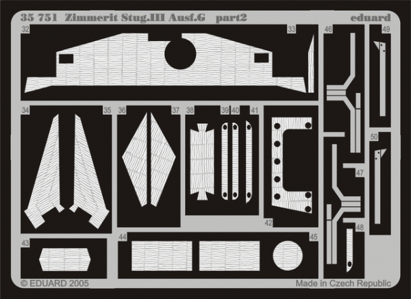 Eduard 35751 Zimmerit StuG. III Ausf. G 1/35 Dragon